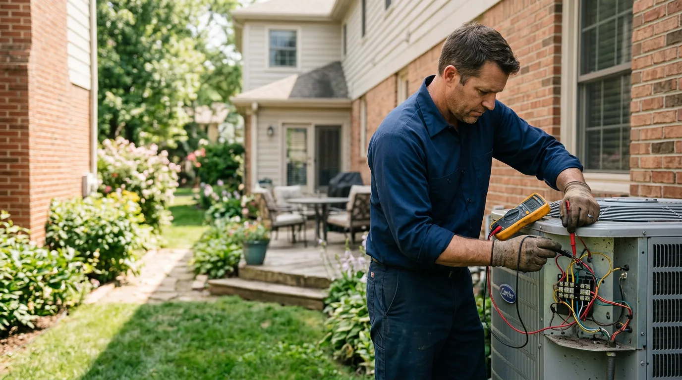 HVAC technician working near Sun City Center, FL